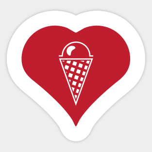 I Love Ice Cream Sticker